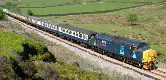 DRS Class 37 hauling a railtour, photo by Alan Drury