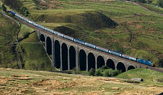 The Deltic Retro Scot 2 on the Settle Carlisle Line. Photo courtesy of Cargo-D